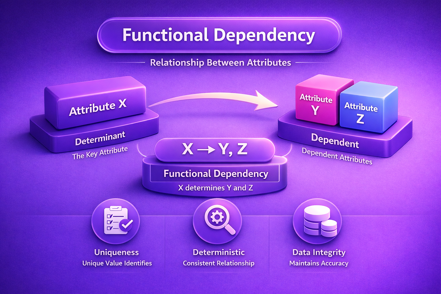 functional dependency in dbms in hindi diagram image