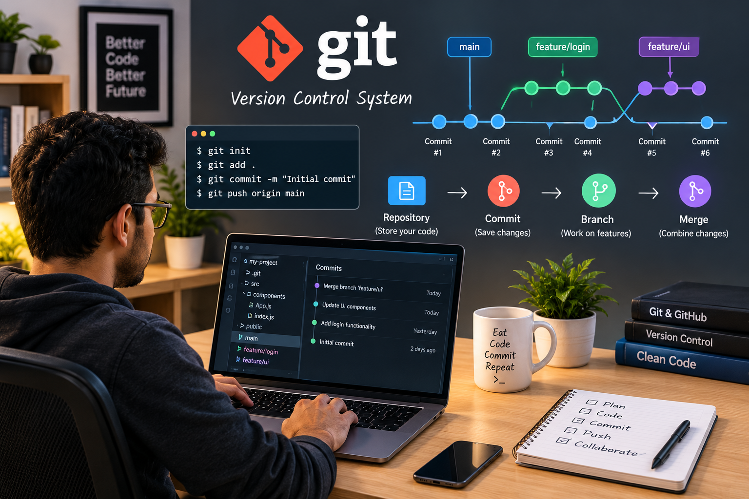 Git क्या है - what is git in hindi